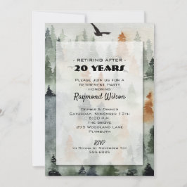 霧の森の退職パーティー 招待状