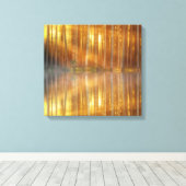 霧の森の風景 キャンバスプリント (インサイチュ (ウッドフロア))