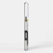 霧の森を見つめる狼 iPhoneケース (右側面)