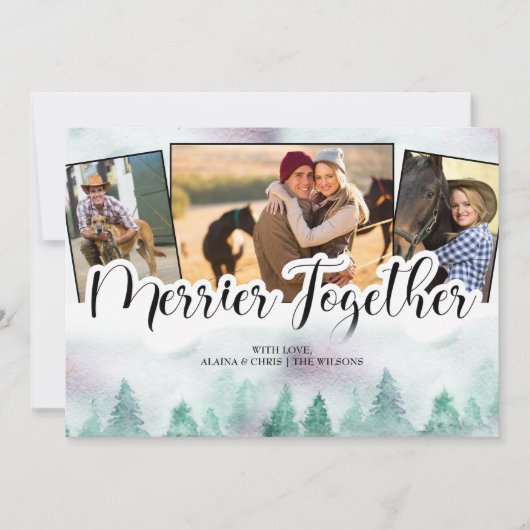 霧の森3写真一緒に手メリーに入れ シーズンカード (正面)