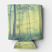 霧の森：ヴィンテージ春写真。 缶クーラー (裏面)