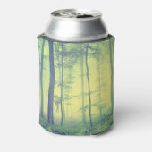 霧の森：ヴィンテージ春写真。 缶クーラー (缶裏面)