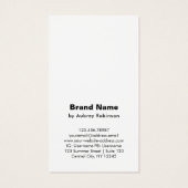 霧の水の色の山の茶色のディスプレイカード (裏面)