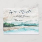 霧の水の色の風景を移動 ポストカード (正面)