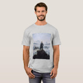 霧の海の上のフリードリヒの旅人 Tシャツ (正面フル)