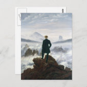 霧の海の上の放浪者 ポストカード (正面/裏面)