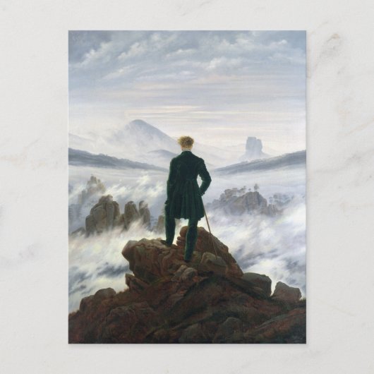 霧の海の上の放浪者 ポストカード (正面)