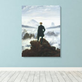 霧の海の上の放浪者, 1818 キャンバスプリント (インサイチュ (ウッドフロア))