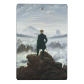 霧の海の上の放浪者， 1818 ミニクリップボード (裏面)