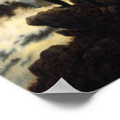 霧の海の上をさまよう放浪者 ポスター (角)