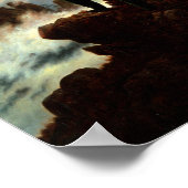 霧の海の上をさまよう – フリードリヒ ポスター (角)