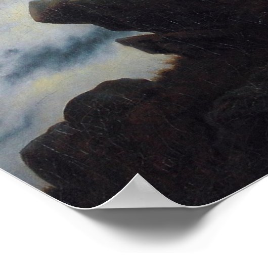 霧の海の上をさまよう ポスター (角)