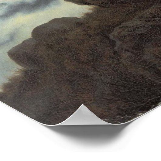 霧の海の上をさまよう – 大きなポスター ポスター (角)