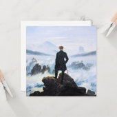 霧の海の上を放浪者、アール素晴らしト カード (正面/裏面インサイチュ)