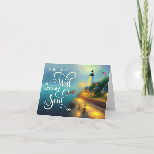 霧の海の港それは良いカードである カード (正面)