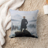 霧の海をさまよう(C.D.フリードリヒ) クッション (ブランケット)