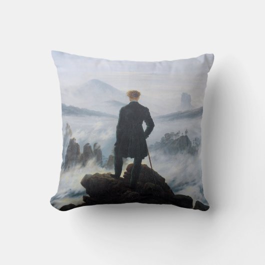 霧の海をさまよう(C.D.フリードリヒ) クッション (正面)
