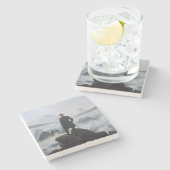 霧の海をさまよう(C.D.フリードリヒ) ストーンコースター (横)