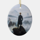霧の海をさまよう（C.D.フリードリヒ） セラミックオーナメント (右)