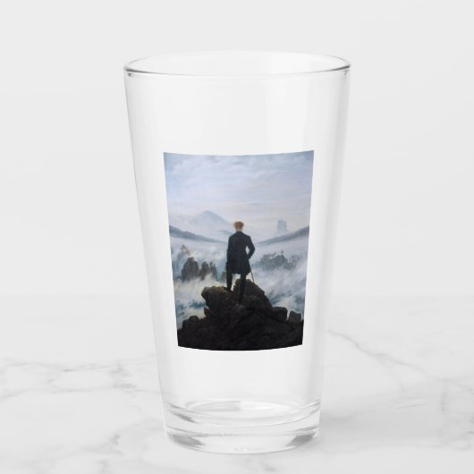 霧の海をさまよう(C.D.フリードリヒ) タンブラーグラス (正面)