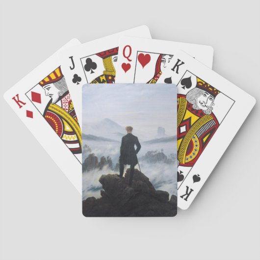 霧の海をさまよう（C.D.フリードリヒ） トランプ (裏面)