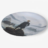 霧の海をさまよう（C.D.フリードリヒ） ペーパープレート (アングル)