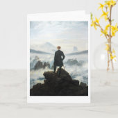 霧の海を放浪するフリードリッヒ カード (黄色い花)