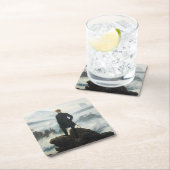 霧の海を放浪するフリードリッヒ スクエアペーパーコースター (インサイチュ)