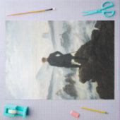 霧の海を放浪するフリードリッヒ 薄葉紙 (クラフト)