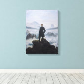 霧の海を放浪する人 キャンバスプリント (インサイチュ (ウッドフロア))