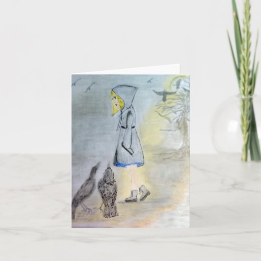 霧の深い夜 サンキューカード (正面)