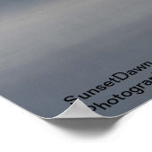 霧の深い朝のボート ポスター (角)