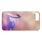 霧の深い湖に浮かぶ白い白鳥 Case-Mate iPhoneケース (裏面(横))