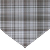 霧の深い2月の青と灰色の格子縞 テーブルクロス (アングル)