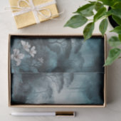 霧の湖の入り江 – ムーディブルーとグレーランドスケープ 薄葉紙 (ギフト)