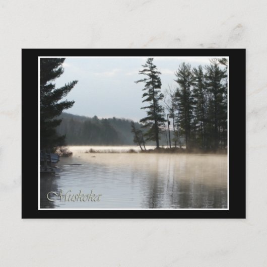 霧の湖 ポストカード (正面)