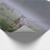 霧の田舎包装紙の馬 ラッピングペーパー (角)