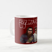 霧の男のマグ コーヒーマグカップ (正面左)