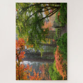 霧の秋の日アットポートランドガーデ日本のン ジグソーパズル (縦)