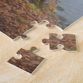 霧の秋ツリーズカントリーロードトラベルアドベンチャー ジグソーパズル (側面)