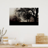 霧の立った公園で二人が出会う ポスター (キッチン)