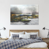 霧の立った小川の小声 キャンバスプリント (インサイチュ (寝室))