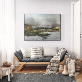 霧の立った小川の小声 メタルプリント