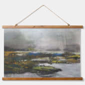 霧の立った小川の小声 吊り下げ型タペストリー (正面)