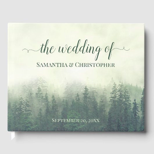 霧の緑の山とパインズ素朴ズ結婚 ゲストブック (正面)