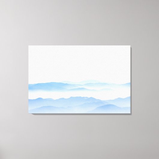 霧の谷の層 キャンバスプリント (正面)