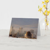 霧の都市 カード (黄色い花)