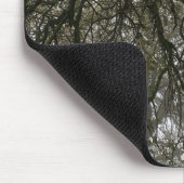 霧の青いオーク マウスパッド (コーナー)