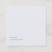 霧の青い山 アジアアート ゴールドフレーム スクエア名刺 (裏面)