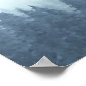 霧の青い松27表結婚の座席表 ポスター (角)